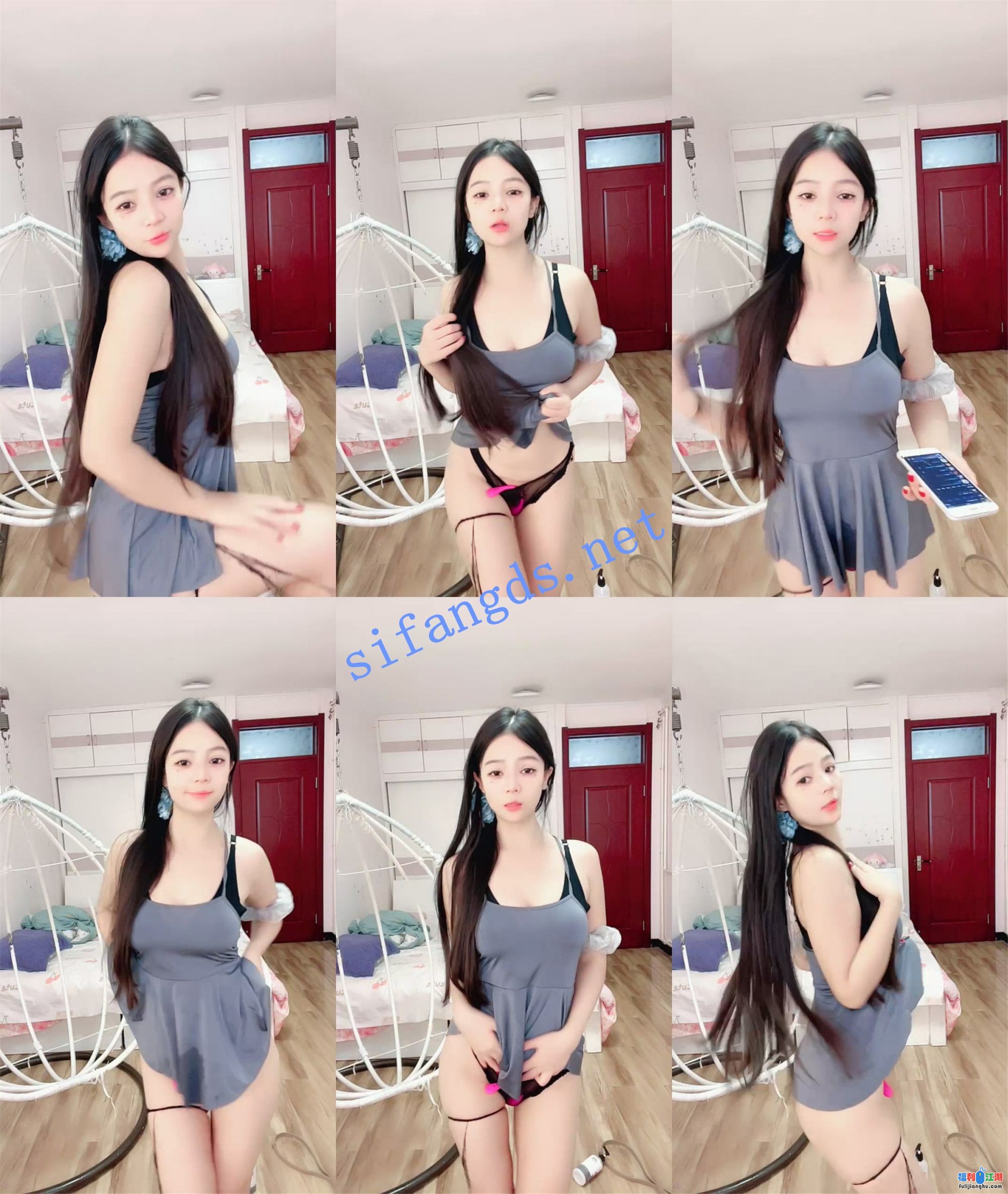 骚舞魅惑~电臂美女~【夜场女孩】抖音热舞~塑料凳道具狂插  【2.55G】